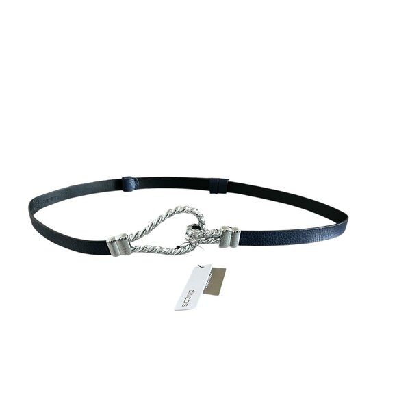 Chico\'s NEW Rope Hook Leather Belt In Navy Blue Size S/M main image 6